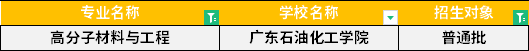 2022年廣東專升本高分子材料與工程專業招生學校