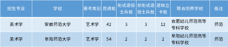 安徽專升本美術學專業招生學校