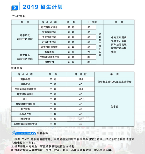 遼寧省農業經濟學校招生專業