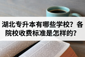 湖北專升本有哪些學校？各院校收費標準是怎樣的？