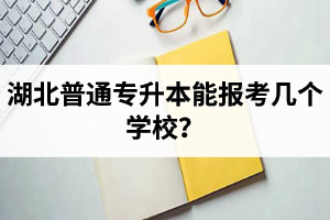 湖北普通專升本能報考幾個學校？