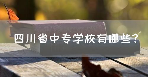 四川省中專學校有哪些？(圖1)