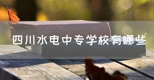 四川水電中專學校有哪些？(圖1)