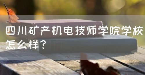 四川礦產機電技師學院學校怎么樣？(圖1)