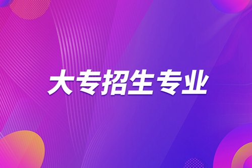 大專招生專業