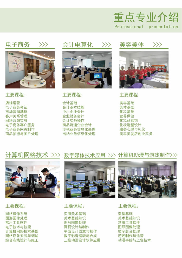 福建生態工程職業技術學校招生專業及計劃