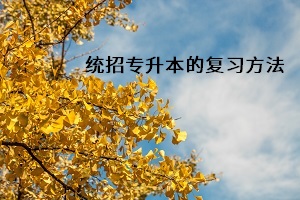 統招專升本的復習方法