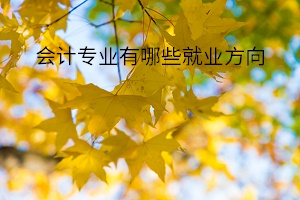 會計專業有哪些就業方向